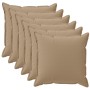 Párna huzat 6 db houten tópszínű 40 x 40 cm poliészter