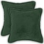 Párna huzat 2 pcs houten sötétzöld 40 x 40 cm bouclé