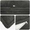 Párna huzat 2 pcs houten sötétszürke 40 x 40 cm bouclé
