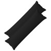 Párna huzat 2 pcs houten fekete 40 x 145 cm műlenszövet