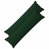 Párna huzat 2 pcs houten sötétzöld 40 x 145 cm műlenszövet