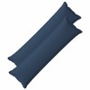 Párna huzat 2 pcs houten kék 40 x 145 cm műlenszövet