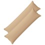 Párna huzat 2 pcs houten krémszínű 40 x 145 cm műlenszövet