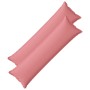 Párna huzat 2 pcs houten rózsaszín 40 x 145 cm műlenszövet