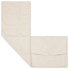 Párna huzat 2 pcs houten krémszínű 40 x 145 cm bouclé