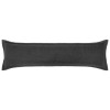 Párna huzat 2 pcs houten sötétszürke 40 x 145 cm bouclé