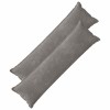 Párna huzat 2 pcs houten sötétszürke 40 x 145 cm