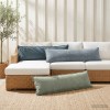 Párna huzat 2 db houten zöld 40 x 145 cm chenille szövet