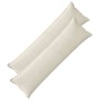 Párna huzat 2 pcs houten krémszínű 40 x 145 cm