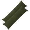 Párna huzat 2 pcs houten zöld 40 x 145 cm mikroszálas plüss