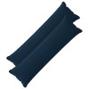 Párna huzat 2 pcs houten kék 40 x 145 cm mikroszálas plüss