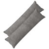 Párna huzat 2 pcs houten világosszürke 40 x 145 cm