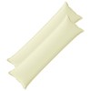 Párna huzat 2 db houten krémszínű 40 x 145 cm poliészter