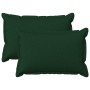 Párna huzat 2 pcs houten sötétzöld 40 x 60 cm műlenszövet
