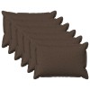 Párna huzat 6 pcs houten tópszínű 40 x 60 cm műlenszövet