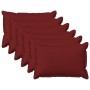 Párna huzat 6 pcs houten bordó 40 x 60 cm műlenszövet