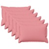 Párna huzat 6 pcs houten rózsaszín 40 x 60 cm műlenszövet