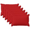 Párna huzat 6 pcs houten piros 40 x 60 cm műlenszövet