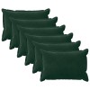 Párna huzat 6 pcs houten sötétzöld 40 x 60 cm bársony