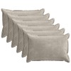 Párna huzat 6 pcs houten világosszürke 40 x 60 cm