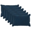 Párna huzat 6 pcs houten kék 40 x 60 cm mikroszálas plüss
