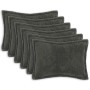 Párna huzat 6 pcs houten sötétszürke 40 x 60 cm bouclé
