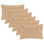 Párna huzat 6 db houten krémszínű 40 x 60 cm műnyúl szőr