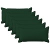 Párna huzat 6 pcs houten sötétzöld 40 x 70 cm műlenszövet