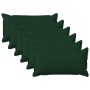 Párna huzat 6 pcs houten sötétzöld 40 x 70 cm műlenszövet