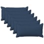 Párna huzat 6 pcs houten kék 40 x 70 cm műlenszövet