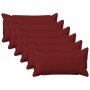 Párna huzat 6 pcs houten bordó 40 x 70 cm műlenszövet