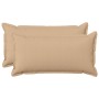 Párna huzat 2 pcs houten krémszínű 40 x 70 cm műlenszövet