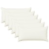 Párna huzat 6 pcs houten fehér 40 x 70 cm műlenszövet