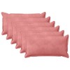 Párna huzat 6 pcs houten rózsaszín 40 x 70 cm bársony