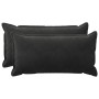 Párna huzat 2 pcs houten fekete 40 x 70 cm bársony