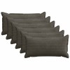 Párna huzat 6 db houten antracitszürke 40 x 70 cm cord