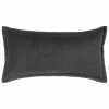 Párna huzat 2 pcs houten sötétszürke 40 x 70 cm bouclé