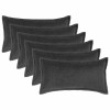 Párna huzat 6 pcs houten sötétszürke 40 x 70 cm bouclé