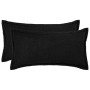 Párna huzat 2 pcs houten fekete 40 x 70 cm bouclé