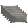 Párna huzat 6 db houten sötétszürke 40 x 70 cm chenille szövet