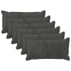 Párna huzat 6 pcs houten antracitszürke 40 x 70 cm