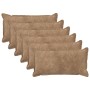 Párna huzat 6 pcs houten tópszínű 40 x 70 cm mikroszálas plüss