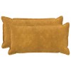 Párna huzat 2 pcs houten sárga 40 x 70 cm mikroszálas plüss