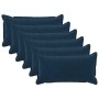 Párna huzat 6 pcs houten kék 40 x 70 cm mikroszálas plüss