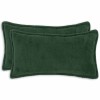 Párna huzat 2 pcs houten sötétzöld 40 x 70 cm bouclé