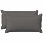 Párna huzat 2 pcs houten világosszürke 40 x 80 cm műlenszövet
