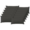 Párna huzat 12 pcs houten sötétszürke 40 x 80 cm műlenszövet
