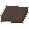 Párna huzat 12 pcs houten tópszínű 40 x 80 cm műlenszövet