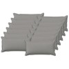 Párna huzat 12 pcs houten felhőszürke 40 x 80 cm műlenszövet