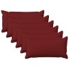 Párna huzat 6 pcs houten bordó 40 x 80 cm műlenszövet